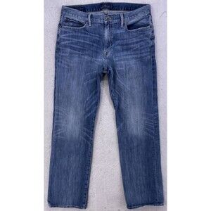 Lucky Brand 363 Vintage Straight Jeans Mens 33x31 Blue Medium Wash Denim Stretch
